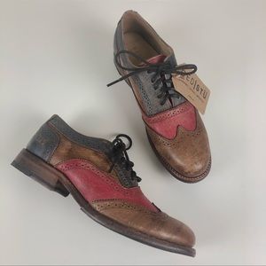 NWT/NIB Bed Stu Lita tri-color Oxford shoe 9.5